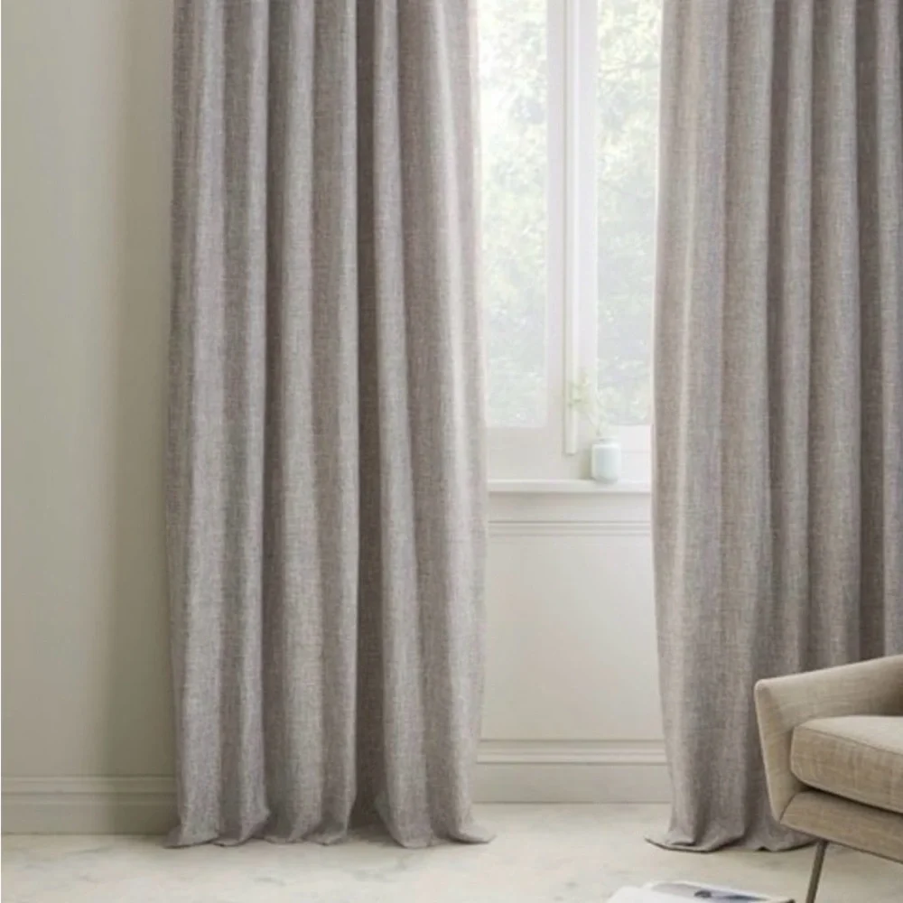 Set of West Elm Cotton Drapes